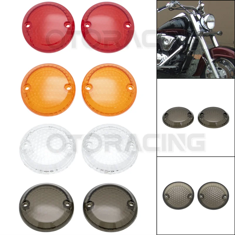 Für Suzuki Intruder 1500 VL1500 1400 VS1400GL Marauder 800 VZ800 Boulevard Cruiser Blinker-Linsenabdeckung Indikatorlicht-Abdeckung