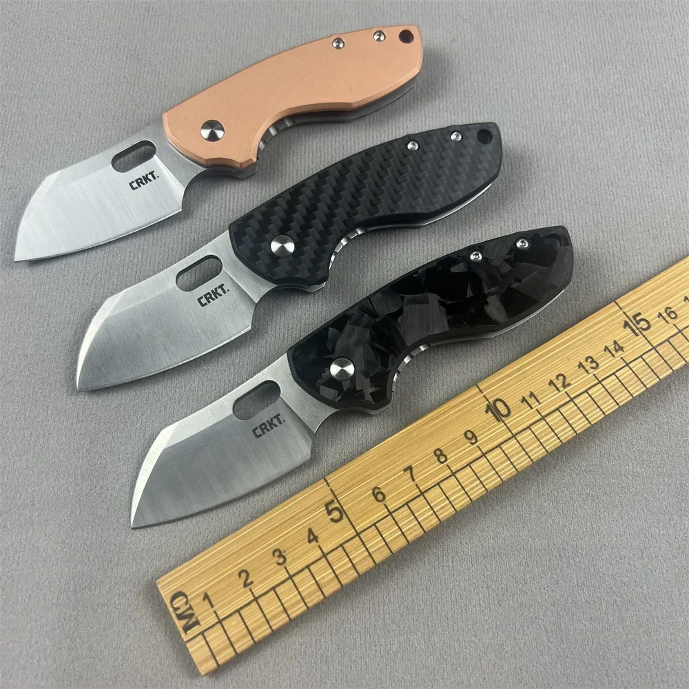 

5311 Folding Pocket Knife Copper Carbon Fiber Handle Outdoor Hunting Folding Knife Camping Survival Self Defense EDC Tools