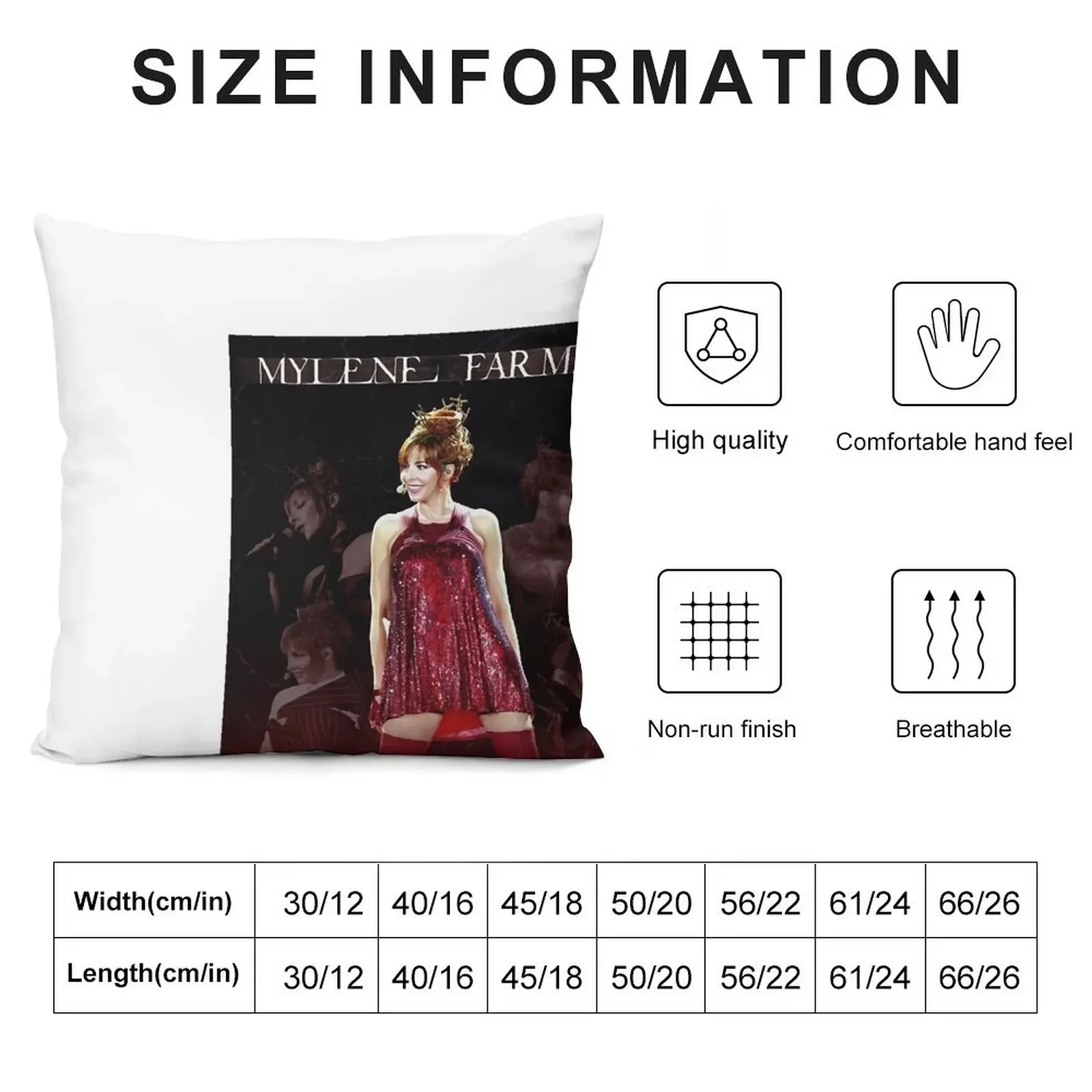 Special Present Mylène Farmer Stade De France Gifts Movie Fans Throw Pillow Cushions pillow