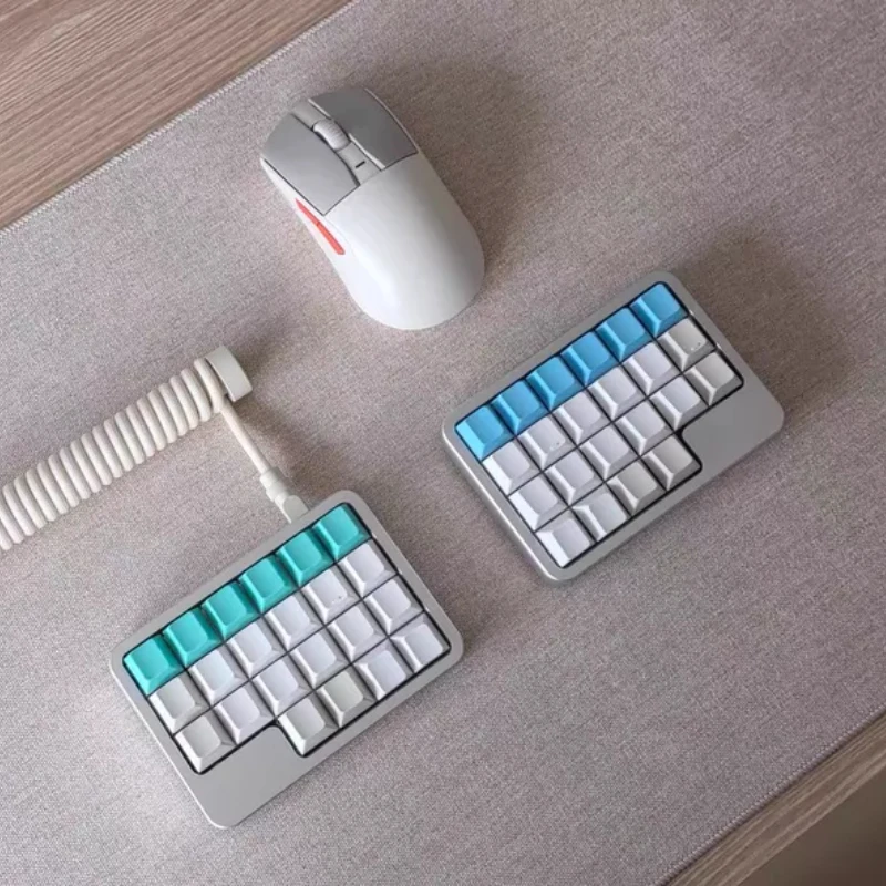 Planck Wireless Mini Split Keyboard Kit Customization Aluminium Dual Mode Bluetooth Hot Swap RGB Zmk Rmk Vial Gamer Keyboard