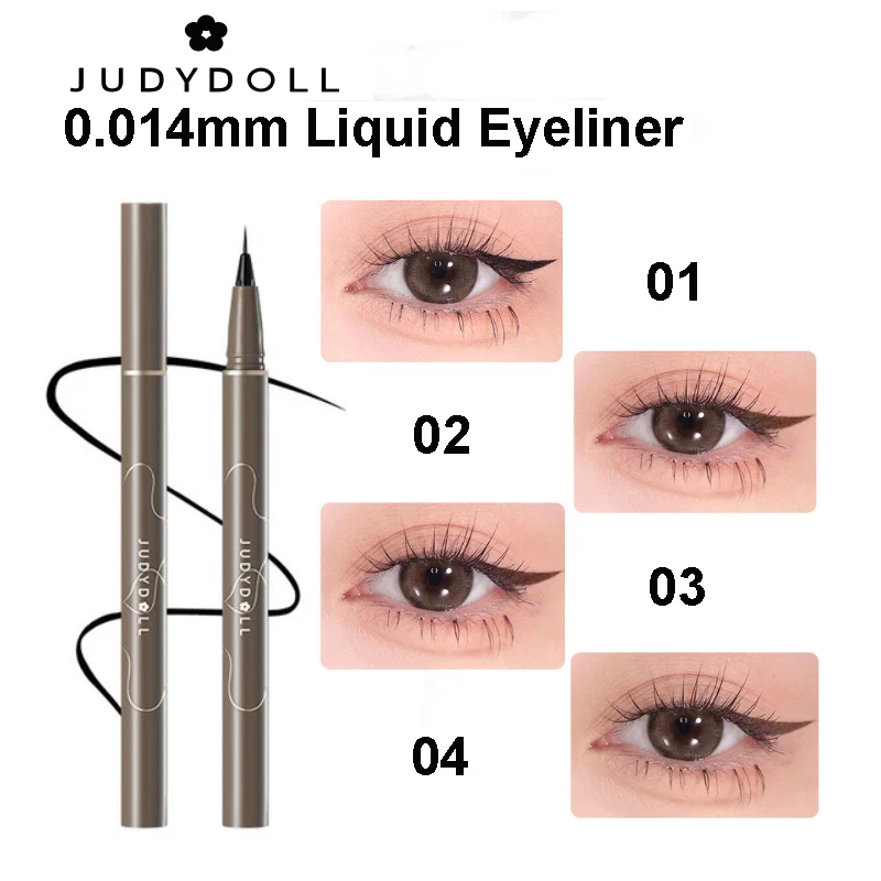 

Judydoll Black Liquid Eyeliner Pen Waterproof Long Lasting Eye Makeup Smooth Superfine Eye Liner Pencil Hot Japanese Cosmetics