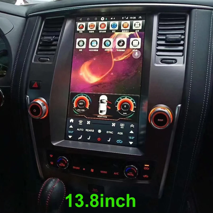 

13.8" Android 13 GPS Navigation Screen For Nissan Patrol Y62 Y61 Armada 2010 2020 Multimedia Video Player CarPlay Stereo Radio