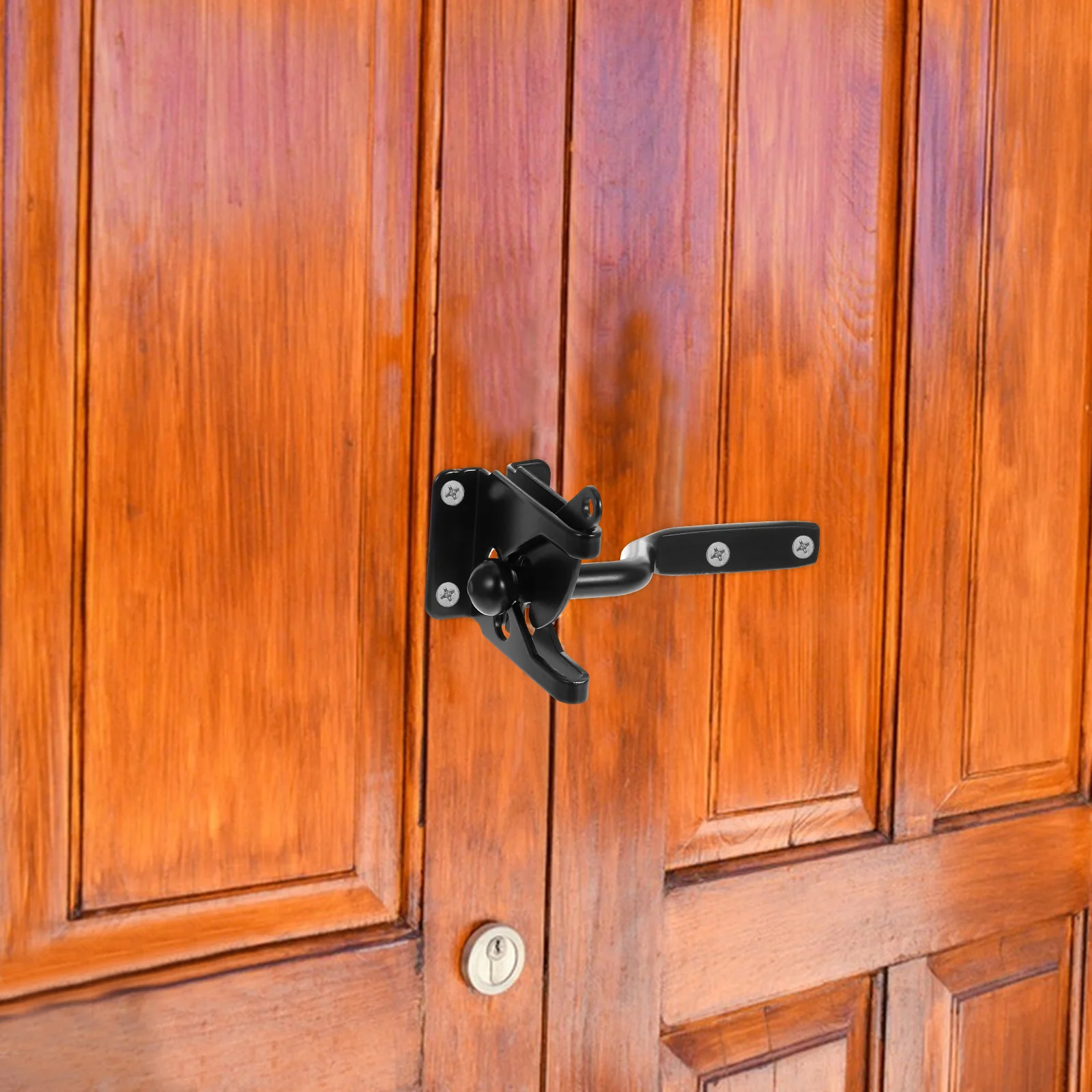 Сверхмощная защелка для забора, самоблокирующаяся пружинная кабельная тяга для наружных деревянных металлических садовых ворот, бассейна, курятника