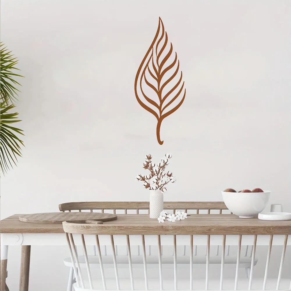 Unique 1pc Metal Leaf Wall Decor – Distinctive with Design. Unusual for Home Decor. Special Metal Leaf