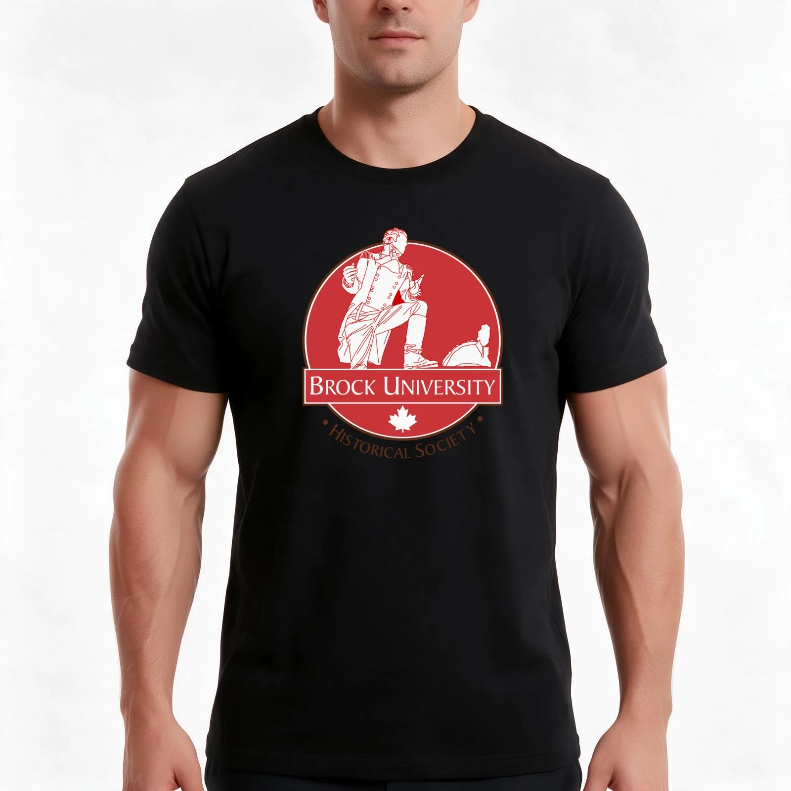 Univ Brock Style T-Shirt, Summer Casual Cotton Tee, Oversized Streetwear Tops, Vintage Graphic Print, Loose Fit Short Sleeve