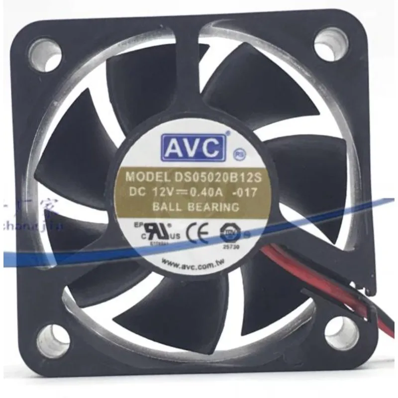 

New Cooler Fan for AVC DS05020B12S 5CM 12V 0.4A 5020 Cooling Fan 50*50*20MM