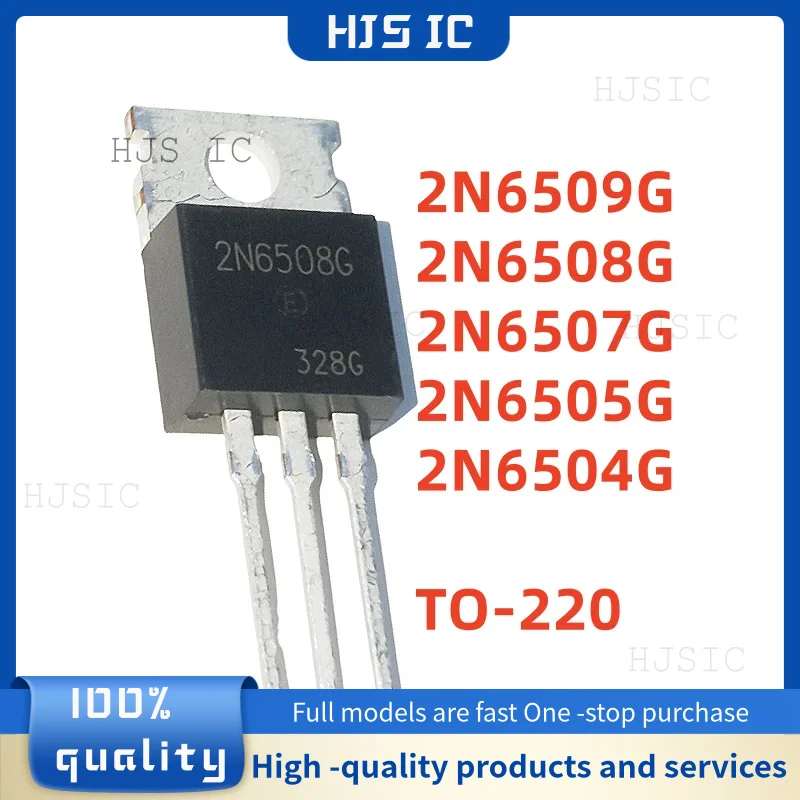10PCS NEW 2N6509G 2N6508G 2N6507G 2N6505G 2N6504G 2N6508 2N6507 2N6505 2N6504 2N6509 TO-220 Transistor electrónica electronics
