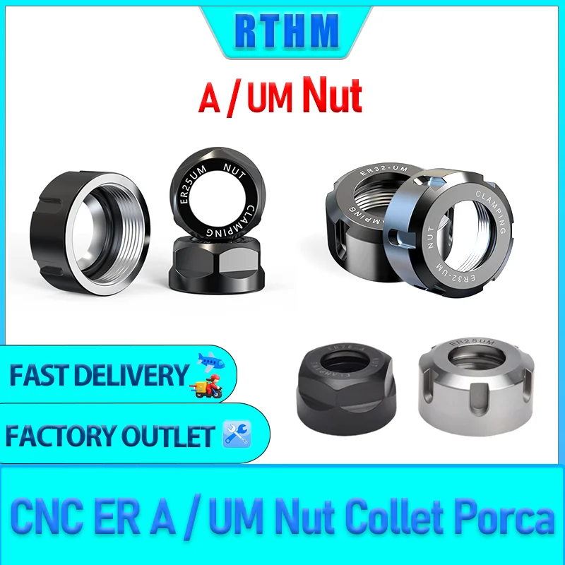 CNC ER OzNut كوليت Porca Er8 ER11 ER16 ER20 ER25 ER40 Er32 Um/M/A الجوز Sk10 Sk06 Ger16 Ger20 Oz20 Isoer16ms Oz25 كوليت الجوز