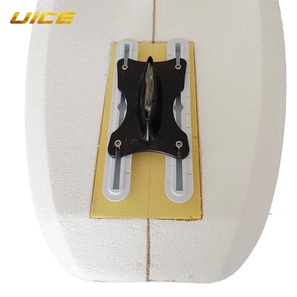 Kiteboard Reinforced Hydrofoil Rail Box 10.75 Inch Square Slot PVC Surfboard Paddle Board Mount Track Box Accessories