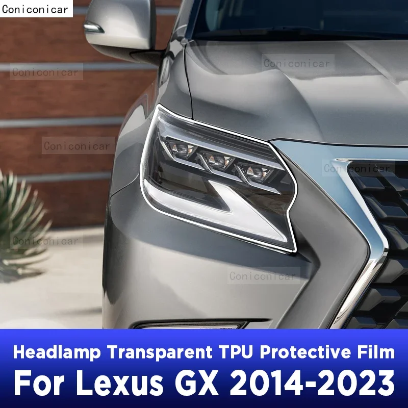 

Для LEXUS GX 2014-2023 2022, защита фар автомобиля, прозрачная защитная пленка от царапин, наклейки из ТПУ, аксессуары
