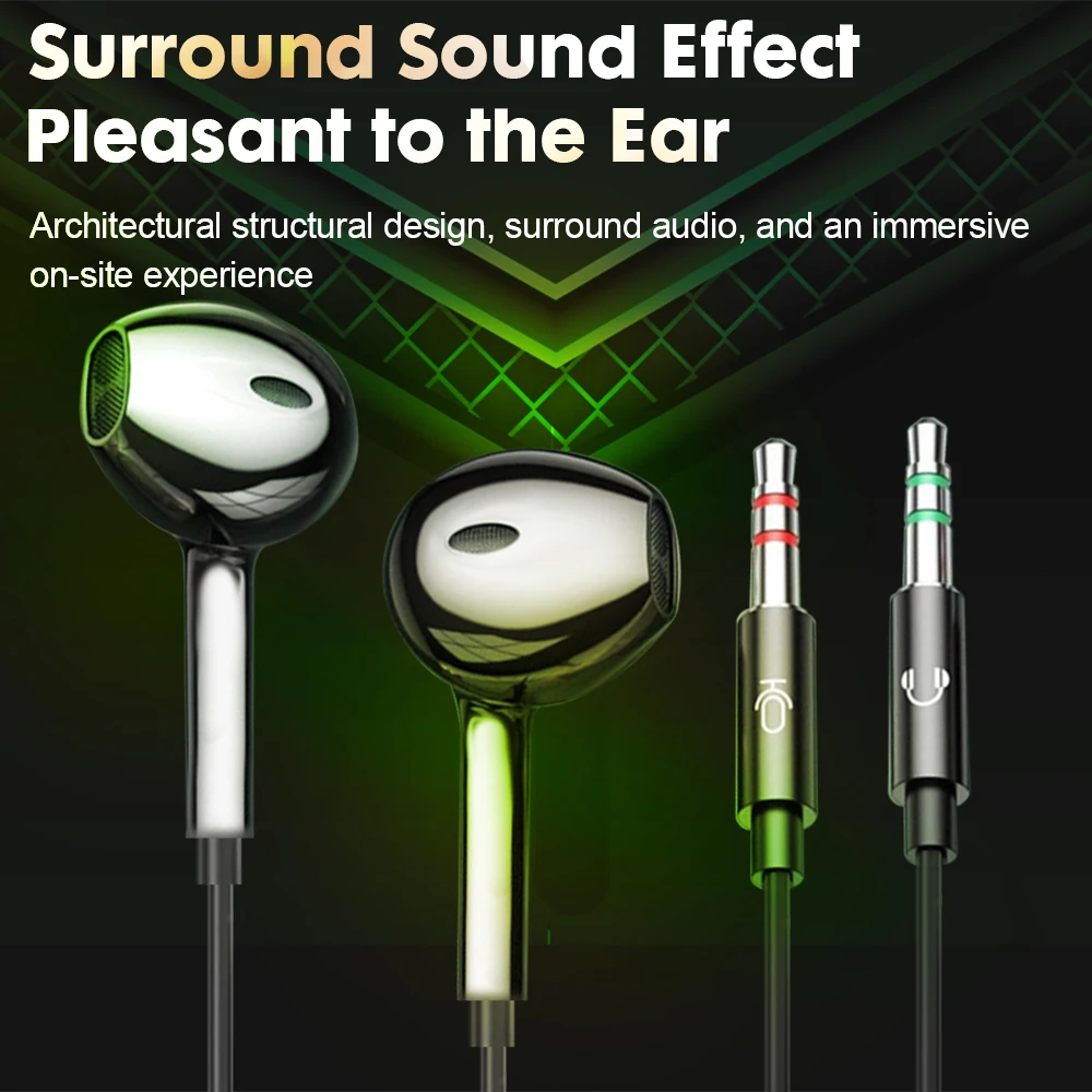 KAMYU เดสก์ท็อปหูฟังแบบมีสายพร้อมไมโครโฟนแจ็ค 3.5 มม.สําหรับ PC คุณภาพสูงเดสก์ท็อปคอมพิวเตอร์หูฟังแบบมีสาย