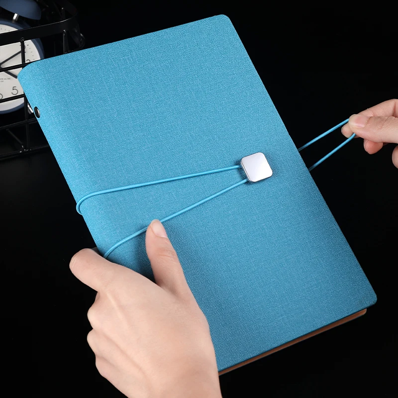 

A5 PU Leather Spiral Notebook Journal Hard Cover 6 Ring Binder Planner Organzier Note Book Refillable For Student Office Gift