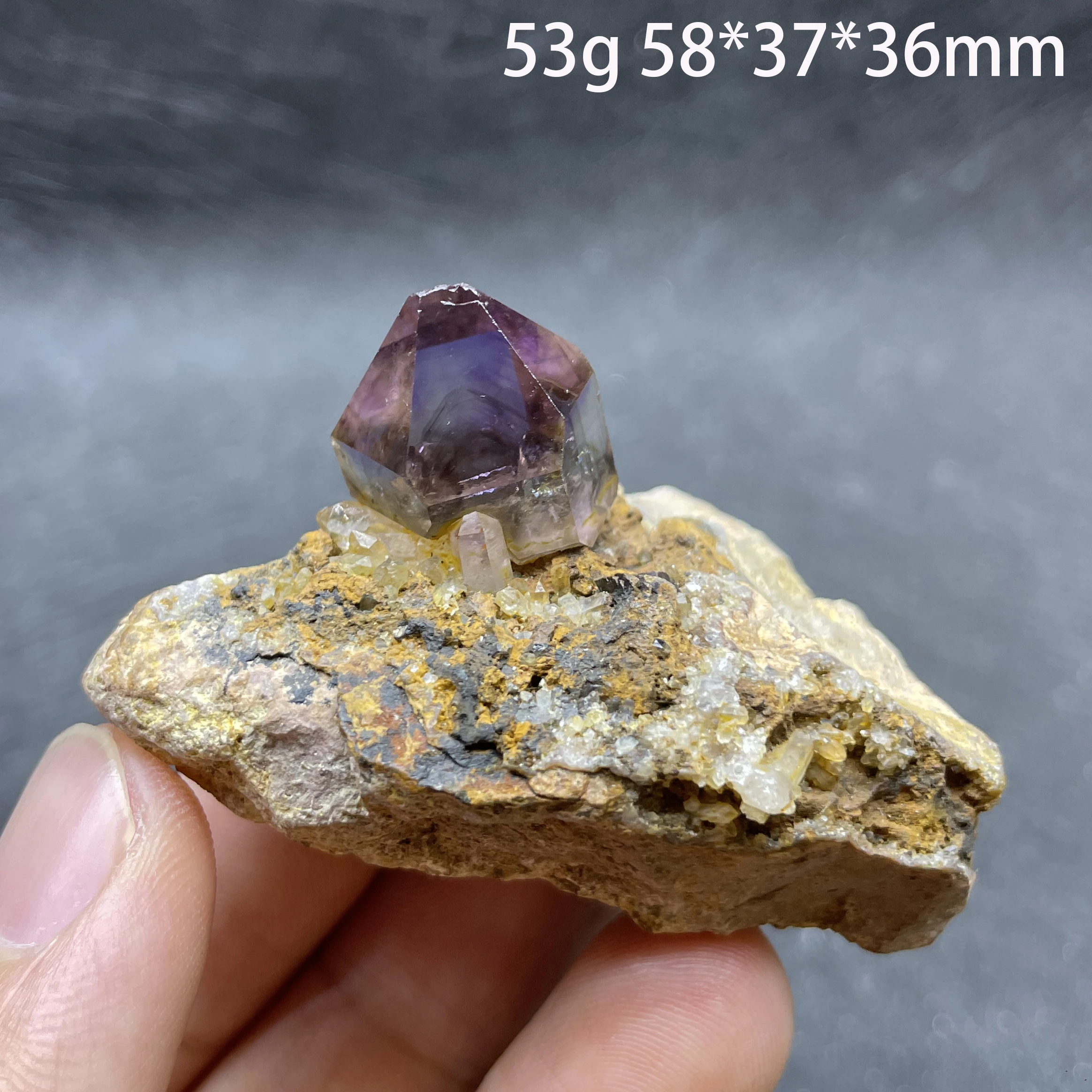 100% Natural Raw Stone Super Seven Phantom Amethyst With Rock Rough Quartz Mineral Healing Crystal