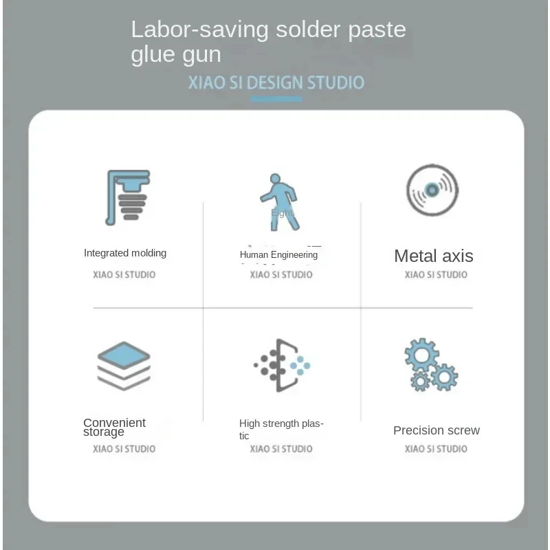 ​ ​ Strumento booster per pasta saldante – Estrusore per botte di ago per olio di saldatura per pistola per colla, riparazione di circuiti stampati e accessori per saldatura ​ ​