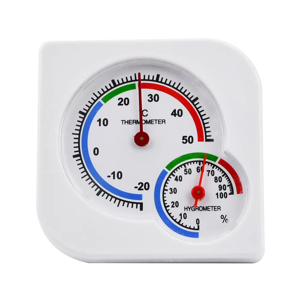 MIni higrómetro húmedo 2 en 1 para interiores y exteriores, termómetro de humedad, medidor de temperatura, mecánico clásico, uso doméstico