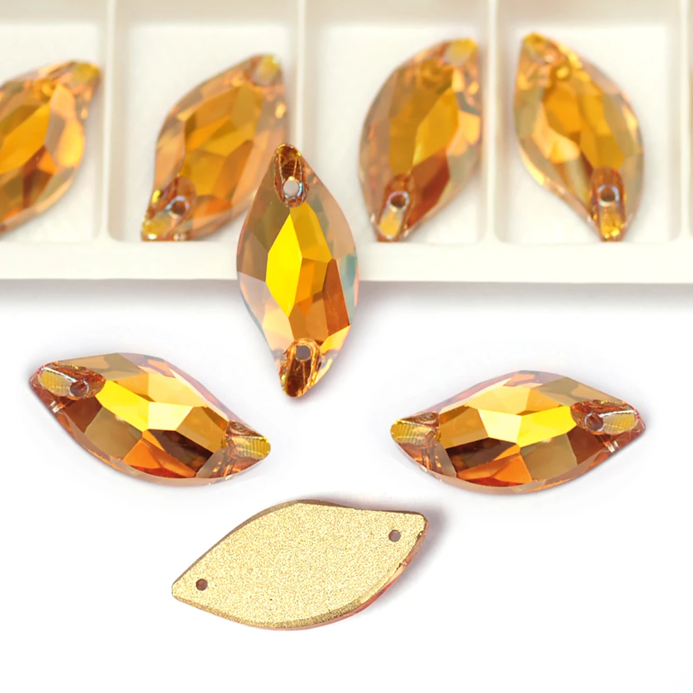 PUBRILEX Value Pack SunShine Aufnähbare Strasssteine Flache Rückseite Abgeschrägte Kristalle für Kleidungsstücke, Schmuck und Kleiderdekorationen – Detail 5