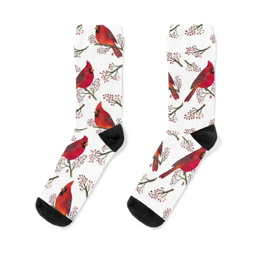 Cardinal Socks Running japanese fashion kawaii Heating sock Socks Men Women's