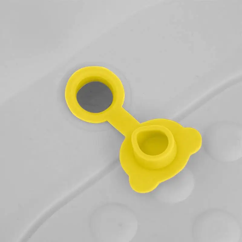 2Pcs/set Silicone Drain Stopper With Leakproof Sink Drains Plug Bathtub Replacing Stopper For Kid With Bear Shape