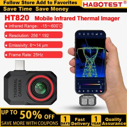 HABOTEST HT820 Thermal Camera for Android Infrared Thermal Imager Repair Thermographic Camera with High/Low Temperature Tracking