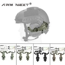 Shooting Headset Bracket Kit Multi-angle Rotation Helmet Rail Adapter Fit OPS Core ARC and Team Wendy M-LOK Rail Headphone Mount