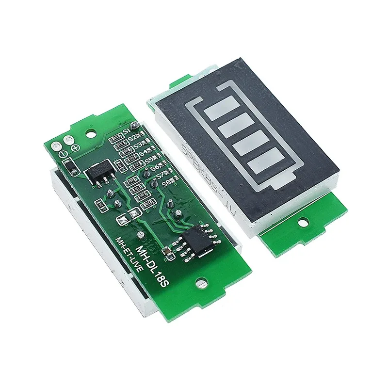 1S - 4S-8S Single 3.7V Lithium Battery Capacity Indicator Module 4.2V Blue Display Electric Vehicle Battery Power Tester Li-ion