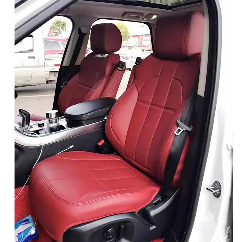 

Custom Fit Accessories Car Seat Cover Full Set Middle Perforated Durable Specific For Land Rover Discovery 4 5 Range Rover Sport