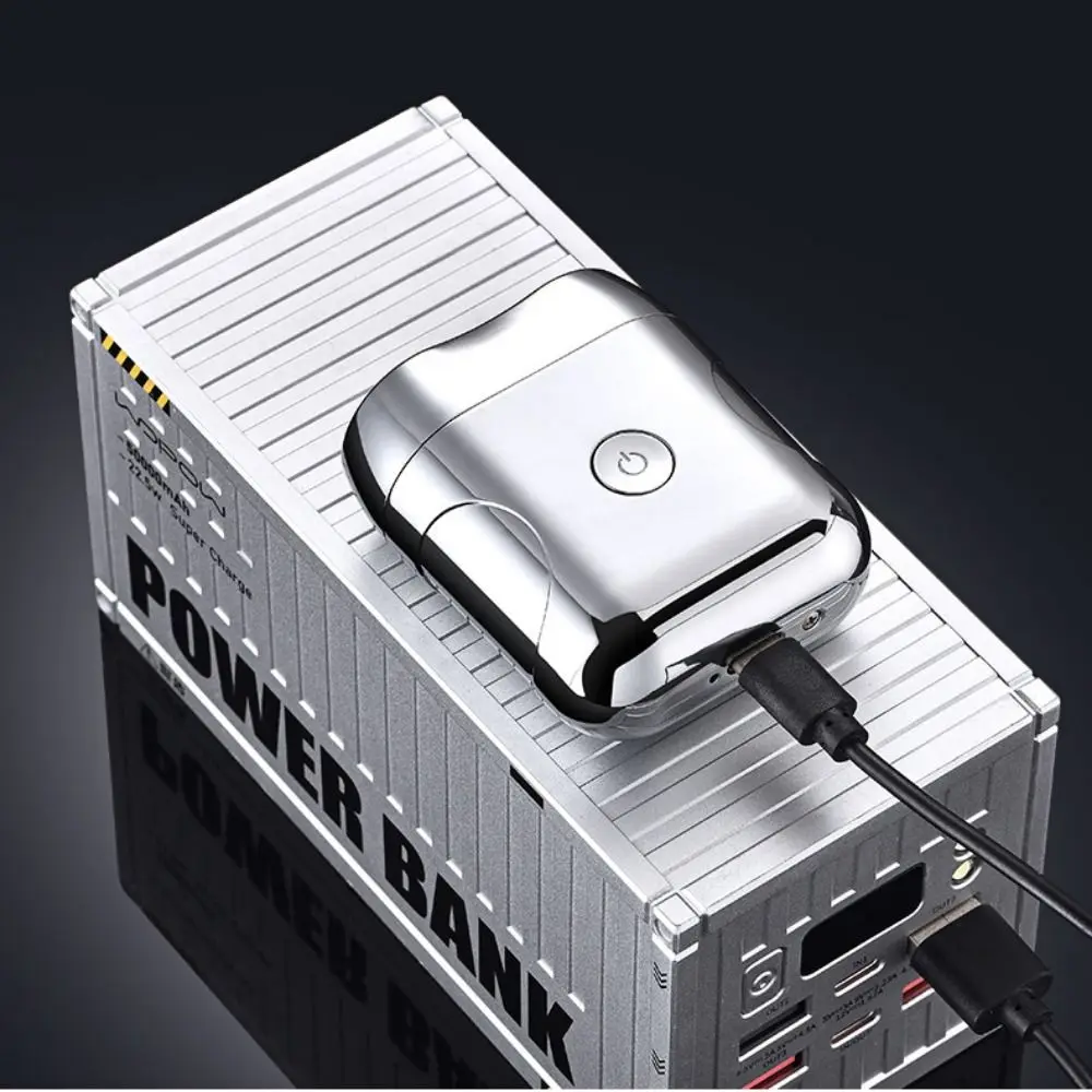 

Rechargeable Ultra Clean Double Head Razor Digital Display Silent Electric Shaver Quiet Operations Washable Mini Shaving Travel