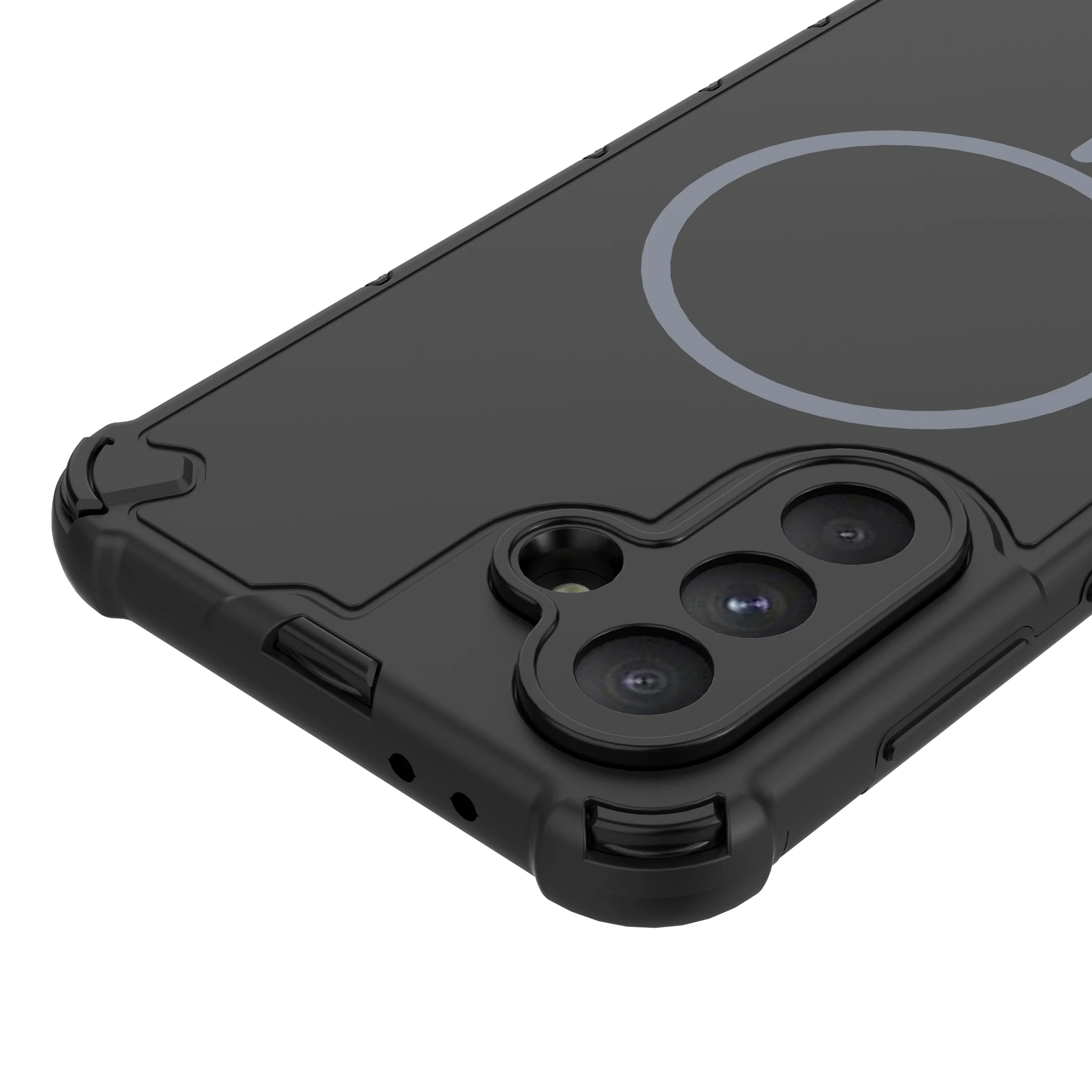 Military Grade Rugged Magnetic Case For Magsafe For Samsung S25 S24 S23 Plus Ultra A56 A36 A55 A35 A25 Airbag Shockproof Cover