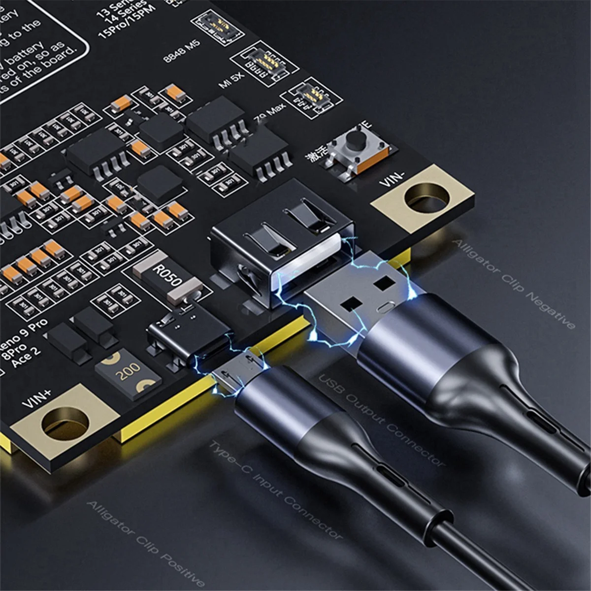 2025+ F918 لوحة كشف تنشيط البطارية شحن سريع للبطارية لـ 5G-15 Pro Max Android تفعيل بنقرة واحدة #5