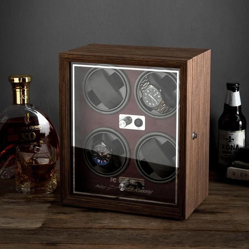 New High-End Watch Winder Automatic Watches Single Slots Storage Box Mechanical Watches Dustproof Antimagnetic Adjustment Motor