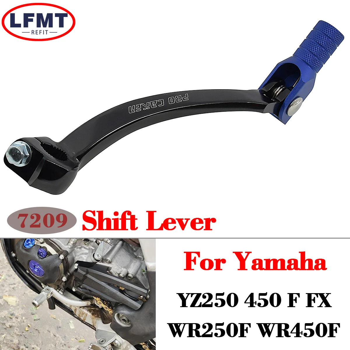 

For Yamaha YZ250F YZ450F YZ250FX YZ450FX WR250F WR450F YZ WR 250 450 F FX Motorcycle CNC Gear Shift Lever Pedal Folding Lever