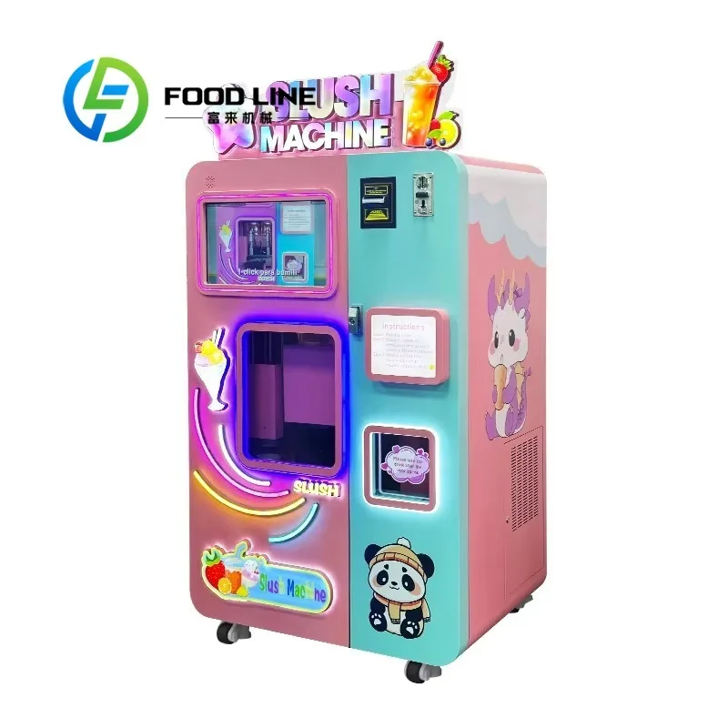 Remote Data View Slushie Vending Machine Optional Cloud Connect Function Let Owner Check Real Time Sales And Raw Material Stock