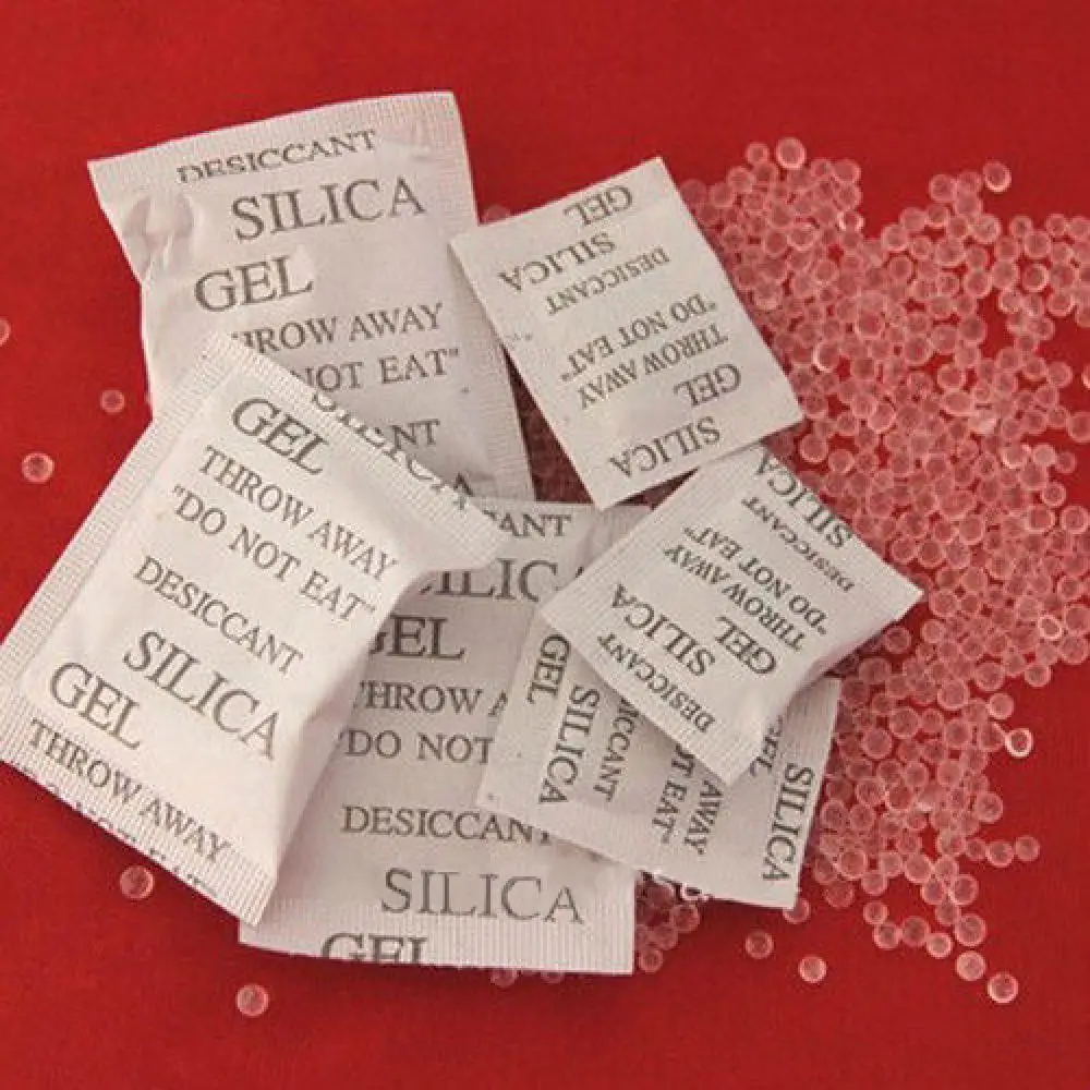 100pcs Silica Gel Sachets Desiccant Non-Toxic Moistureproof Drying Damp Kitchen Room Living Moisture Dehumidifier Absorber Bag