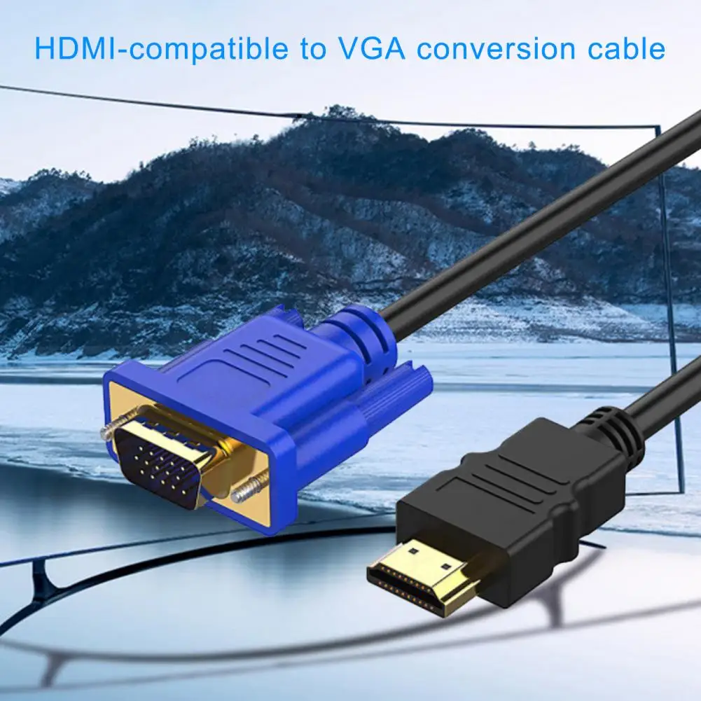 Hd compatible Cable compatible to Vga Adapter Cable to Vga Adapter Cable for Hdtv Tv Video Converter 9 84ft Male