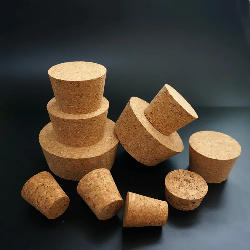 12pcs/lot Lab Big Size Top DIA 32mm To 88mm Wood Cork Cap Thermos Bottle Stopper Essential Oil Pudding Glass Bottle Lid