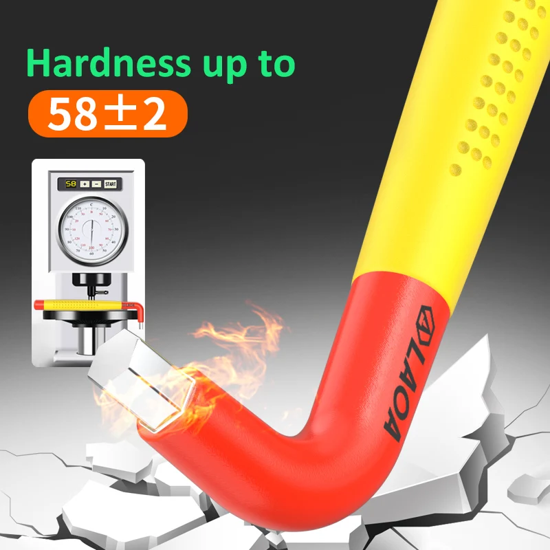 LAOA Hex Wrench Insulated Comfortable Safety T-handle Hardware Hex Wrench Hand Tool Electrician Hex Key 1000V