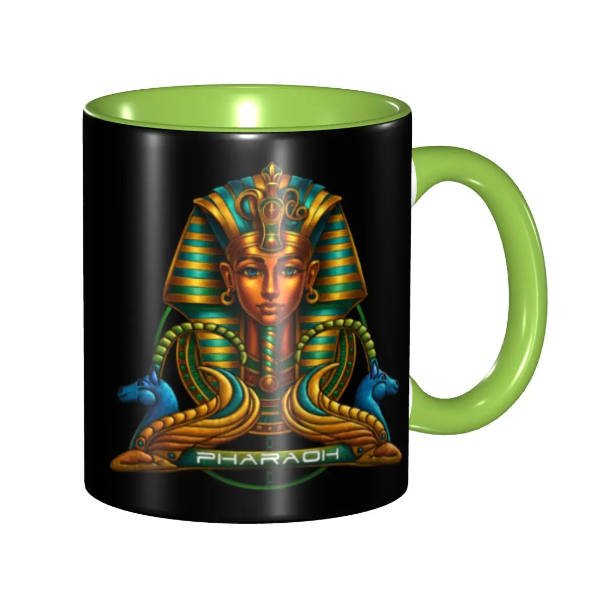 

Pharaoh Ancient Egyptian Mugs Custom Hieroglyphs Coffee Ceramic Mug Creative Present