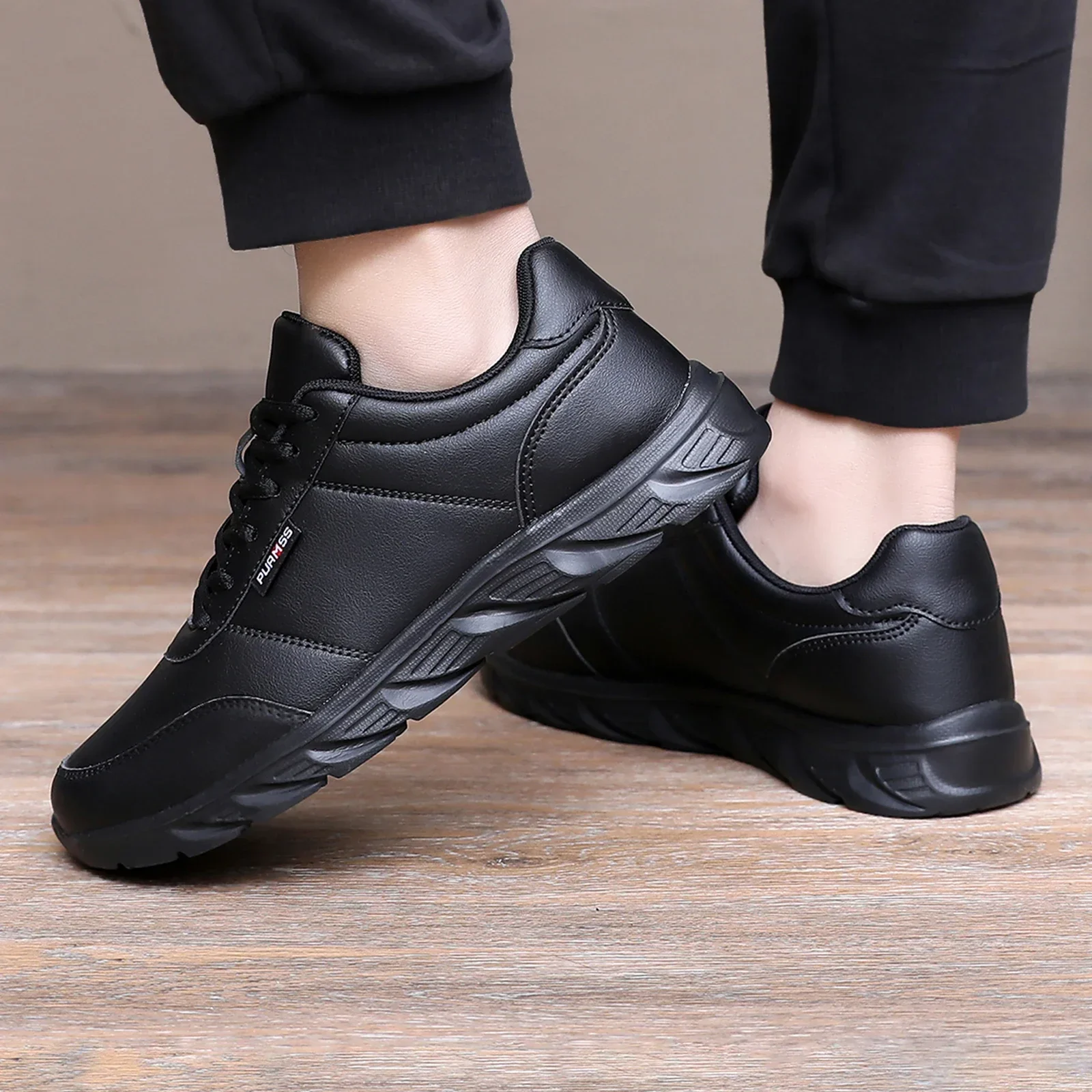 2025 männer Schuhe Frühling Herbst Wasserdichte Wanderschuhe Turnschuhe Freizeit Männlichen Leder Sport Schuhe Non-Slip Schuhe – Detail 11