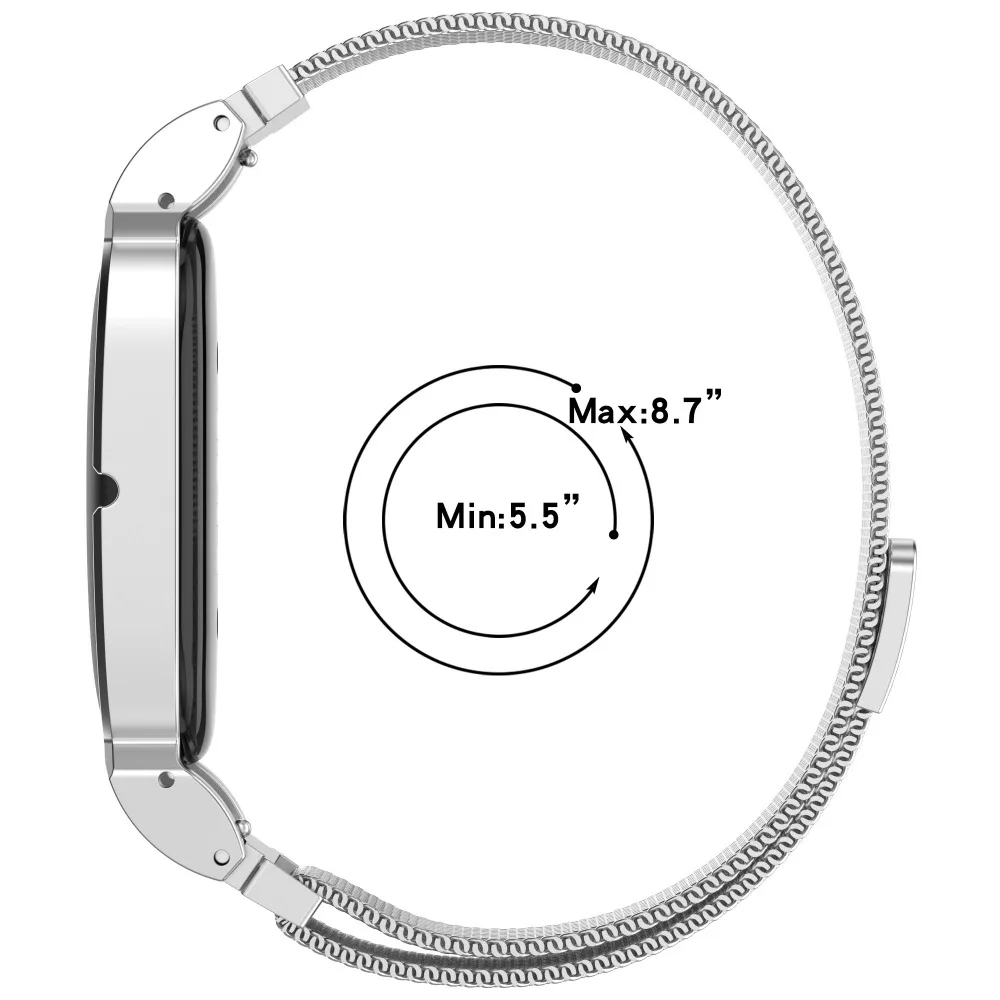 Stainless steel magnetic Straps For Google Fitbit Air Alloy Watches Wristband Wear Resist Sweatproof Accessories