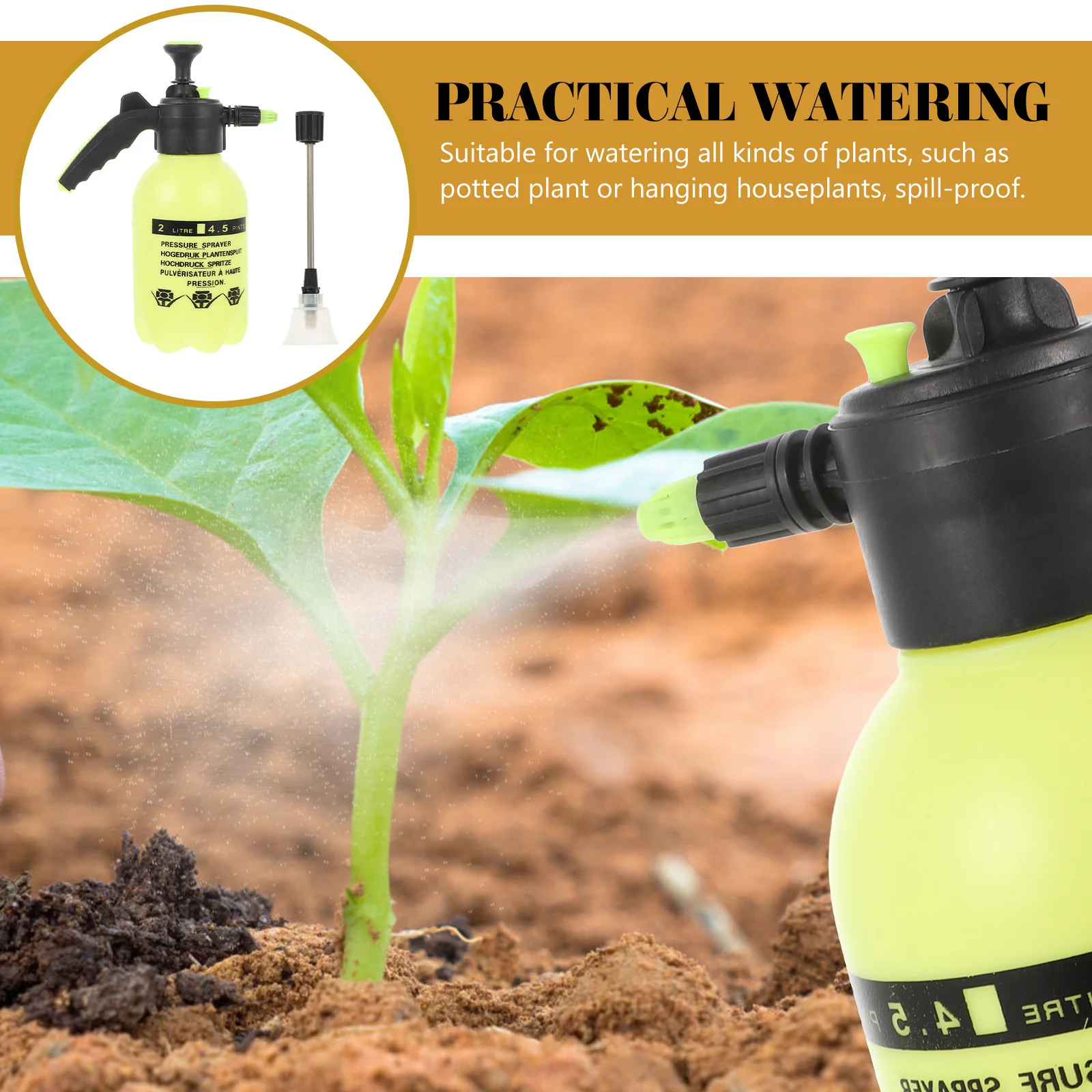 

Can Portable Garden Watering Bottle For Plants Refillable Mist Sprayer Household Gardening Tool Outdoor Watering Kettle
