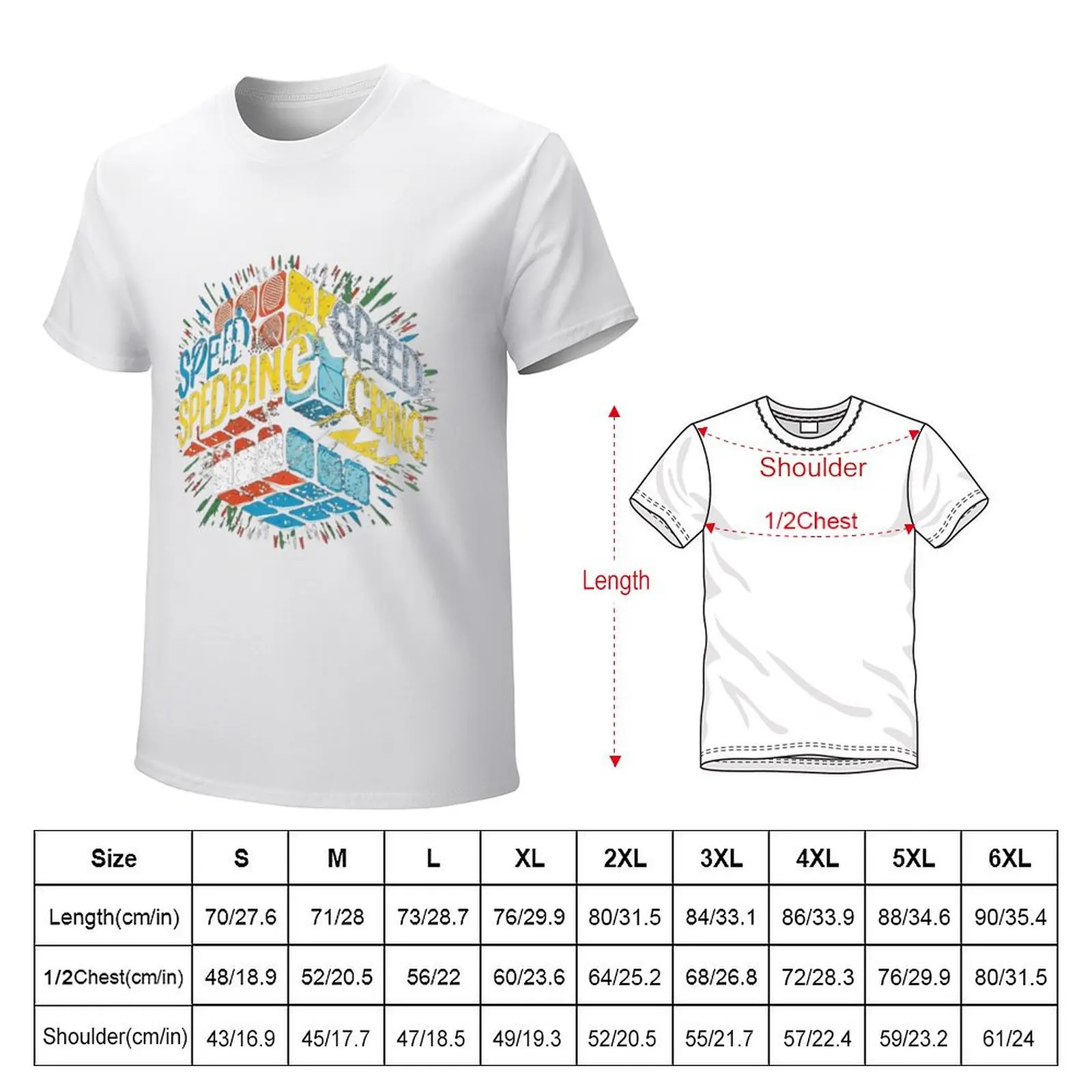 speed cubing is my favourite hobby T-Shirt hippie clothes summer top mens cotton t shirts