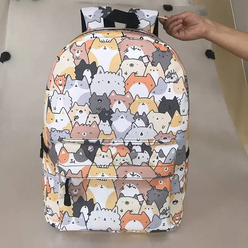 Funny Pet Cat dog Backpack Women Children School Bags For Teenagers Boys girls Bag Mens Travel Daypack Students Laptop Backpack