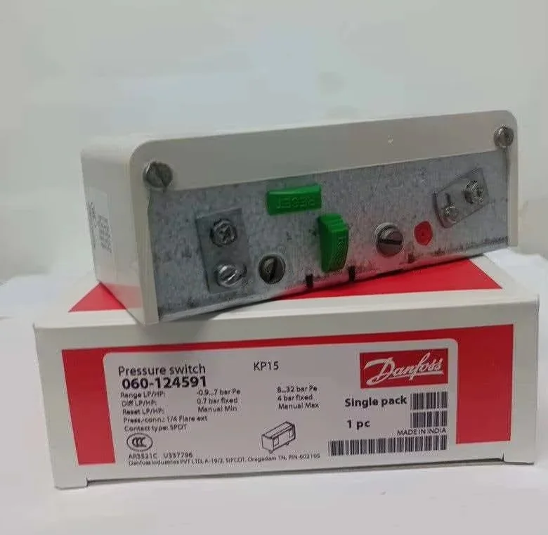 Danfoss Dual Pressure Control Refrigeration Unit Pressure Switch KP15 060-1264 1265 1245