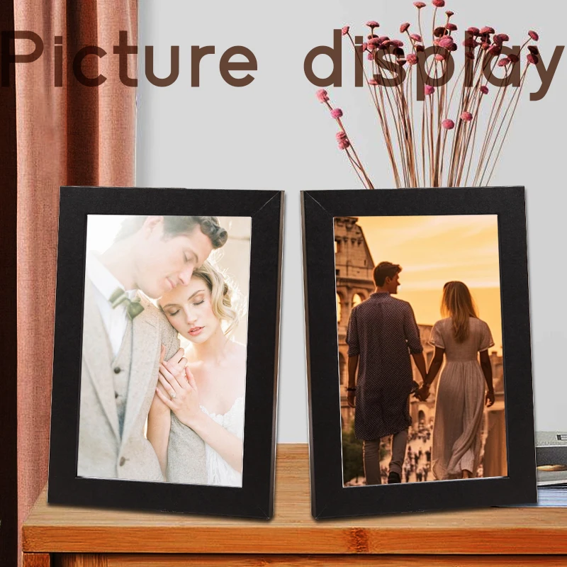 Free customization of solid wood photo frames, photo printing decorations, family photos, wedding dresses, and personal photos