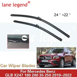 Car Front Wiper Blades For Mercedes Benz GLB X247 180 200 35 250 2019 2020 2021 2022 Windscreen Windshield Accessories Brusdes