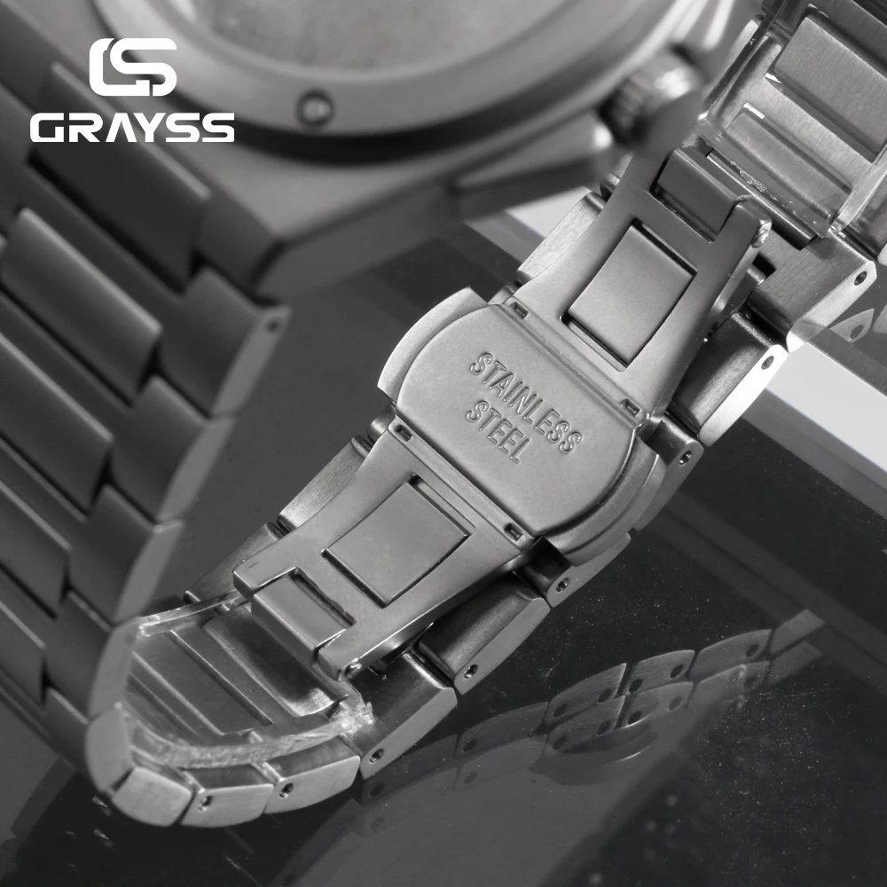 40mm Titanium Layer Sandblast Fit Engineer Style NH35/NH34/4R35 Movement Men Solid Stainless Steel Watch Case Watch Accessories