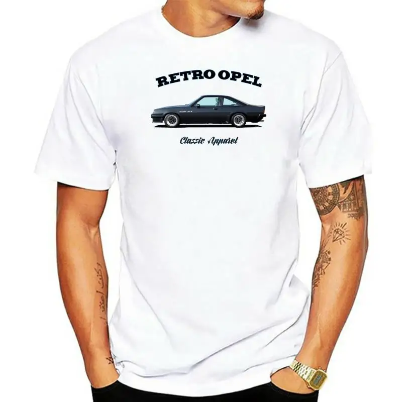 OPEL MANTA GT E t-shirt. RETRO OPEL. CLASSIC CAR. GERMAN. MODIFIED. GTE