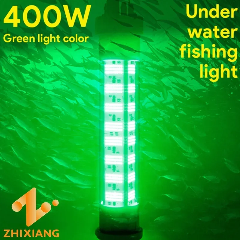 400W Green Color Squid Fish Lamp Underwater Fishing Light Lures Fishing Lights