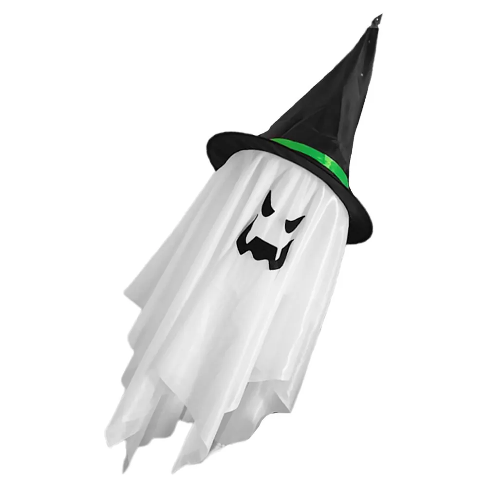 

Witch Hat Hanging Decor Led Lighted Halloween Outdoor Glow Pendant For Yard Garden Party Haunted Decoration