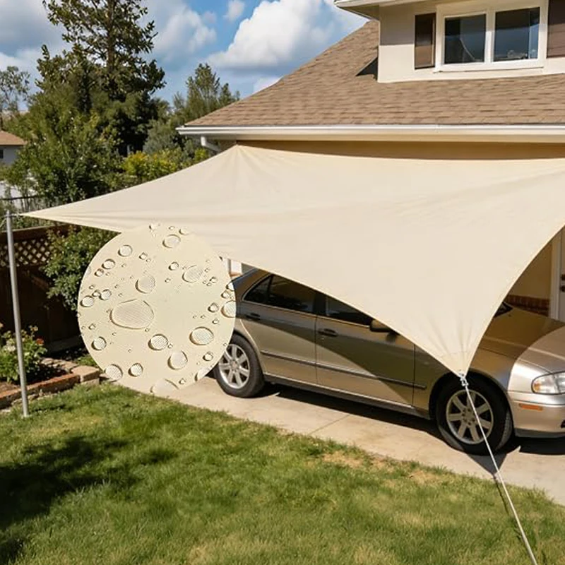Waterproof Sunshade Sail, Awning with 95% UV Protection—Designed for Patios, Backyards, Lawns, Gardens, and Outdoor Activities